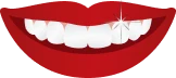 Graphic of smiling mouth